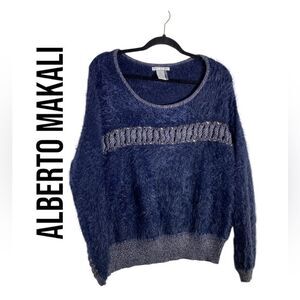Alberto Makali‎ Fur Sweater sz XL